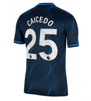 Chelsea Moises Caicedo #25 Udebanetrøje 2023-24 Kort ærmer
